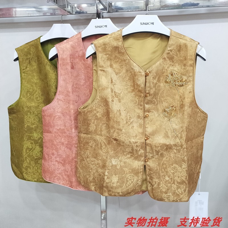 百搭新中式外穿马甲坎肩女