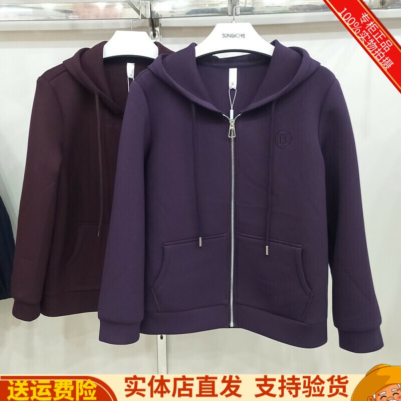 连帽太空棉中年妈妈外套上衣女