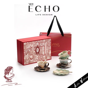 ECHO YUL创意手工窑变陶瓷咖啡杯中古小众拉花下午茶杯礼物 窑境