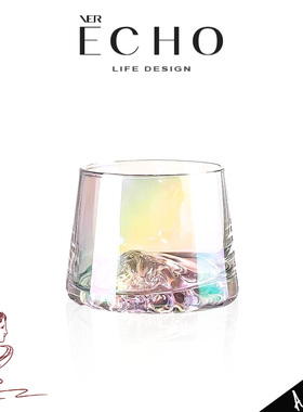 ECHO丨光影 FRE设计感玻璃威士忌酒杯高颜值洋酒杯烈酒杯家用水杯