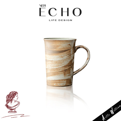ECHO日式粗陶咖啡杯复古马克杯