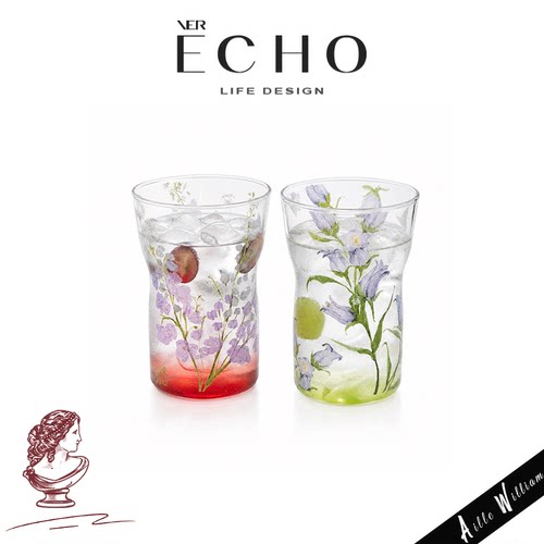 ECHO浪漫花仙子透明玻璃杯啤酒杯
