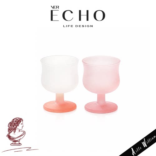 ECHO丨柔雾 DJRO高颜值磨砂玻璃果酒杯家用饮品杯冷饮杯鸡尾酒杯