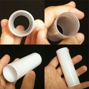 锌合金蜡烛水晶吊灯白色玻璃套管e14支架led灯头护套连接直管配件