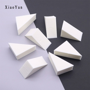 白色8切海绵粉扑非乳胶三角粉扑泡水变大粉底液上妆工具化妆海绵