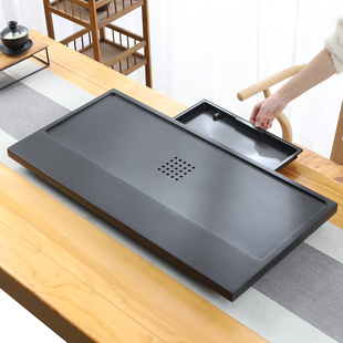 天然乌金石茶盘家用2026新款茶台储水高档功夫一体石材茶托盘
