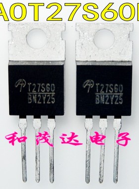 AOT27S60L T27S60 进口场效应MOS管 N沟道 600V 27A 直插TO-220