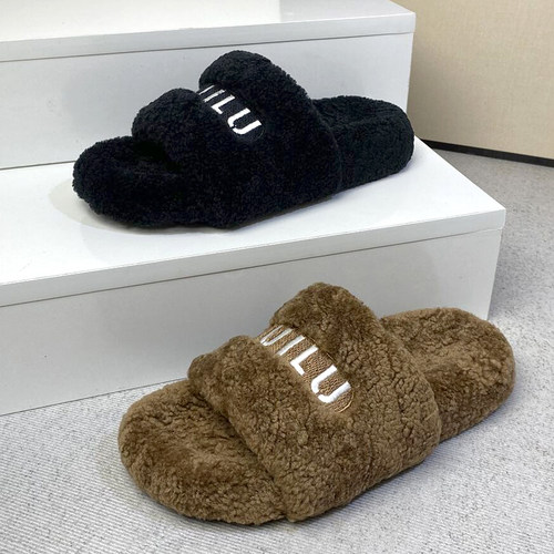 真皮毛一体羊羔毛男女款毛毛拖鞋