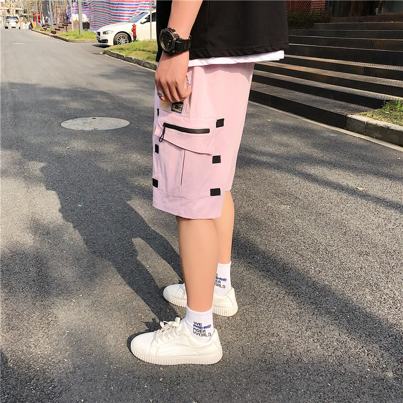 2021 summer new straight casual shorts men's casual Capris