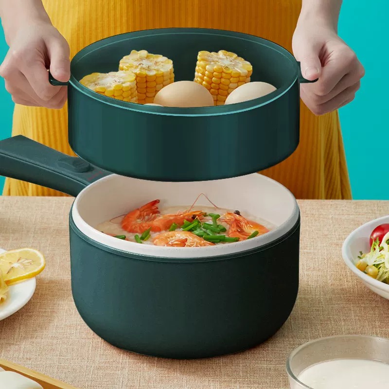 艾美特纳米陶瓷釉电煮锅1.8L