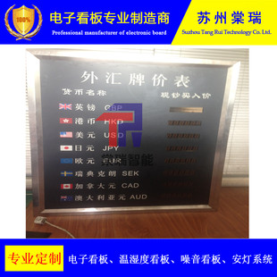 直销利率牌银行led汇率电子看板今日金价时钟年月日遥控器输入屏