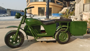 复古电动挎斗摩托车景区打卡骑车体验观光影视拍摄道具婚庆用车展