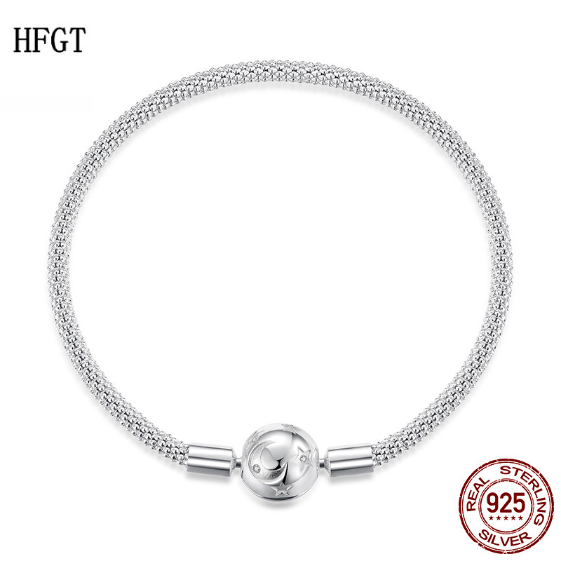 s925纯银经典简约宇宙星月串珠基