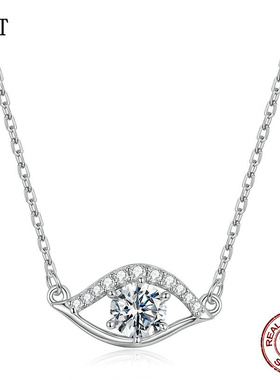 原创D色50分莫桑石恶魔之眼项链s