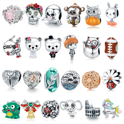 粉色锆石蝴蝶飞舞diy手链串珠