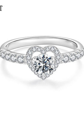 原创闪耀50分莫桑石戒指婚戒经典