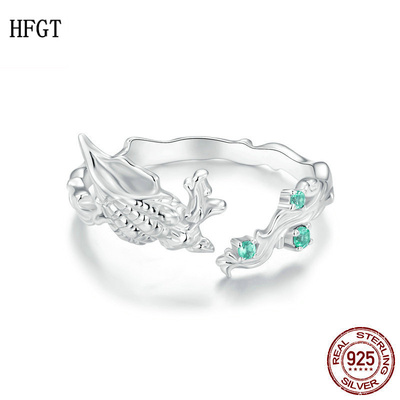 原创s925纯银海洋生物海螺开口戒指 浪漫夏日休闲风海浪高端手饰