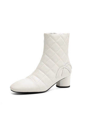 《春春专属》老方的顶端高高货头层胎牛手工香奶奶小圆跟短靴5939