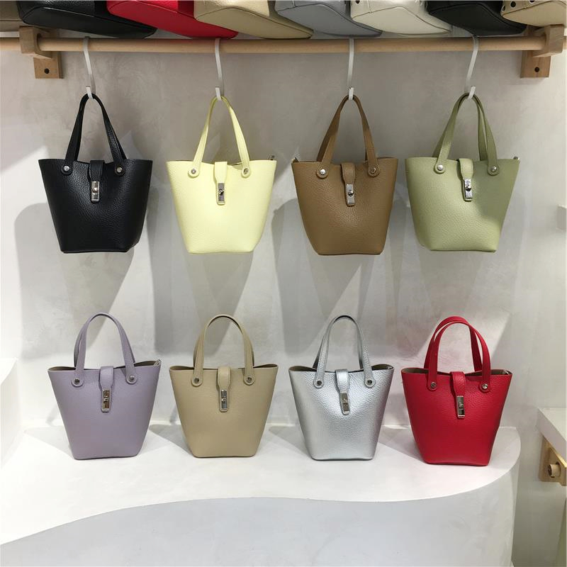 小脏柜 韩国小众通勤软皮菜篮子水桶包女时尚休闲百搭单肩斜挎包