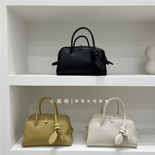 小脏柜 2025新品高级感气质时尚打结设计方形托特包手提波士顿包