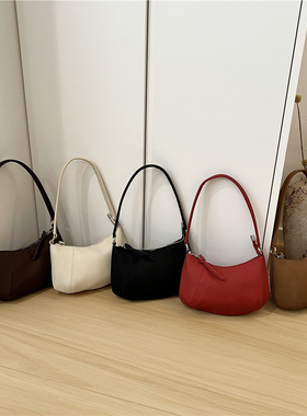 小脏柜 小众高级质感月牙包手提腋下hobo包韩版单肩斜挎饺子包