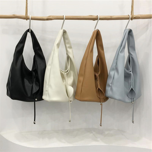 小脏柜 韩版小众软皮时尚软皮托特包休闲大容量hobo包通勤单肩包