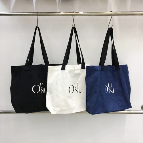 小脏柜 韩版休闲ins风字母帆布包大容量慵懒风单肩购物袋托特包