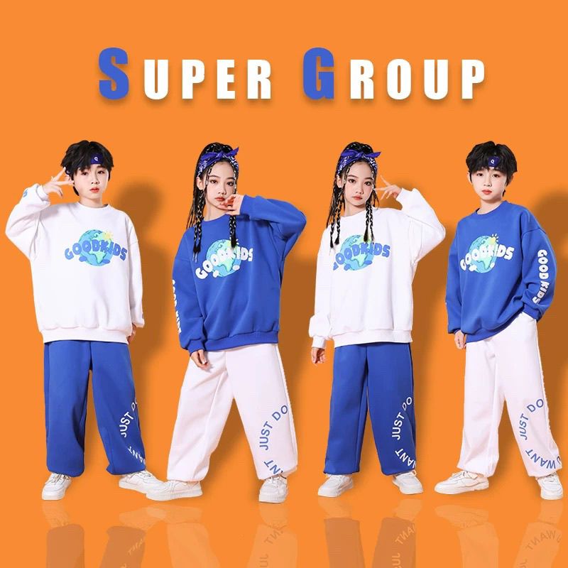 儿童啦啦队演出服小学生运动会开幕式班服幼儿园园服街舞儿童潮服