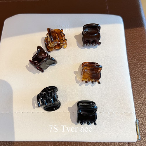 现 2只装韩国进口深系醋酸小抓夹简约侧边小夹子前额碎发刘海夹女