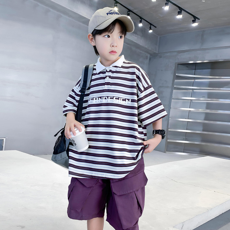 儿童套装夏季男童薄款透气短袖短裤2025新款男孩酷帅大童洋气夏装