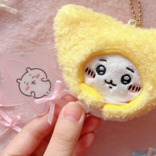 chiikawa吉伊卡瓦吉伊乌萨奇小八动漫周边光栅小扇子挂件