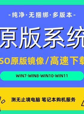 win7/8/11/win10官方原版ISO系统重装镜像文件纯净正版专业旗舰版