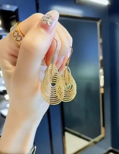 防过敏夸张扭曲长金属耳环韩国气质网红简约时尚 潮 弹簧耳饰女新款