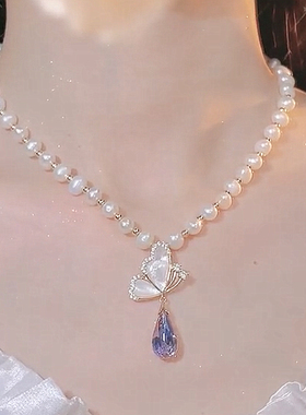 小众设计超仙蝴蝶短款锁骨链