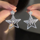 高级感时尚 潮轻奢耳饰 星星耳钉女S925纯银针五角星耳环2023年新款