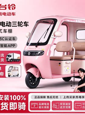 台铃云米带棚封闭长续航电三轮