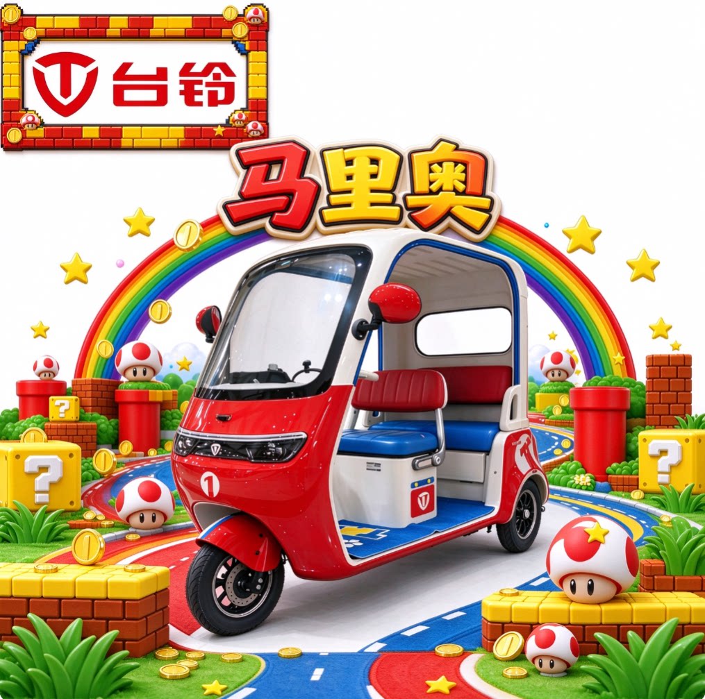 台铃马里奥限定全封闭电三轮