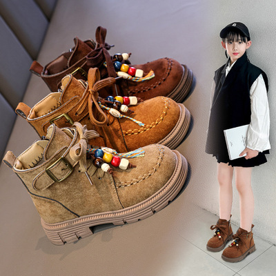 儿童鞋勃肯美拉德靴子软底户外靴