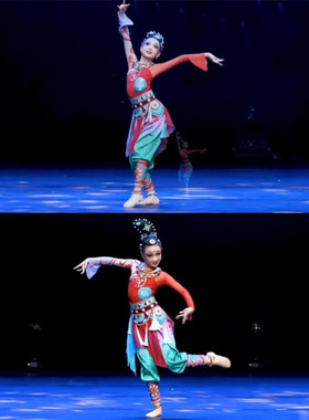 金奖独舞桃李杯古典敦煌舞舞蹈服