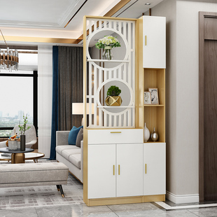 高品质质量好入户进门屏风隔断柜置物架客厅现代实木正对大门玄关