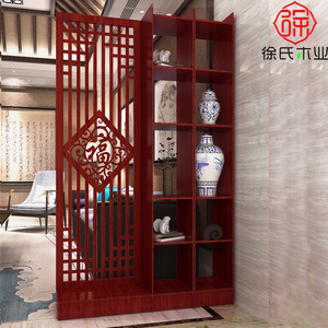 进门入户玄关柜门厅小户型双面现代简约实木中式客厅屏风隔断装饰