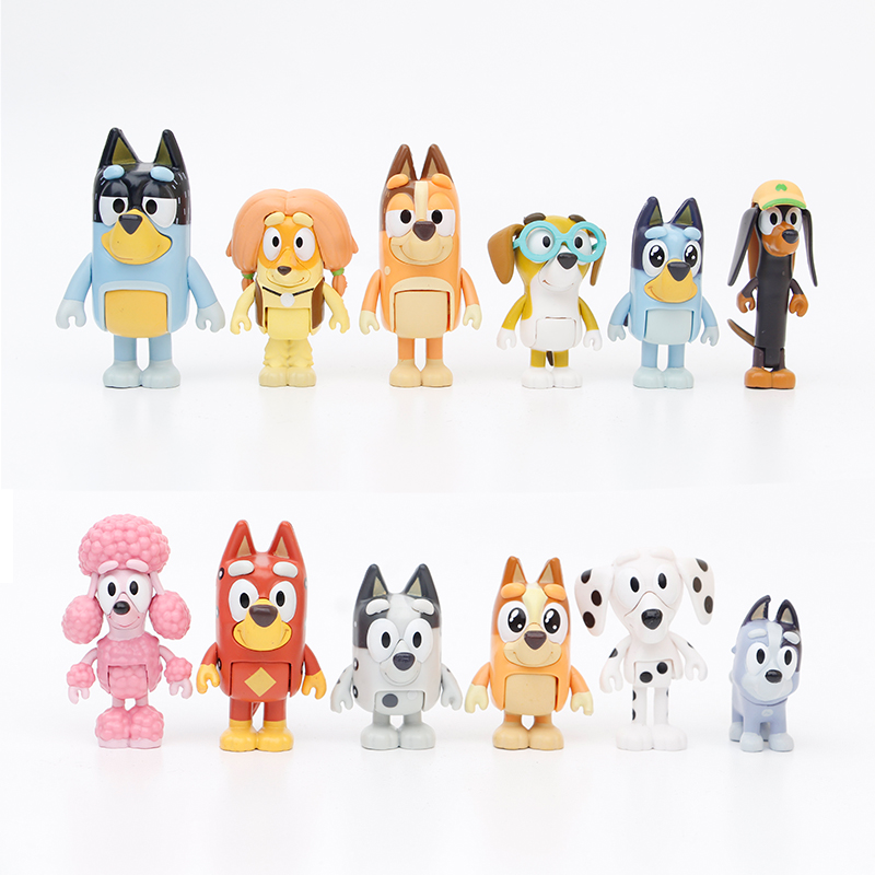 Bluey and Friends布鲁伊和朋友周边玩具儿童摆件小狗狗手办模型