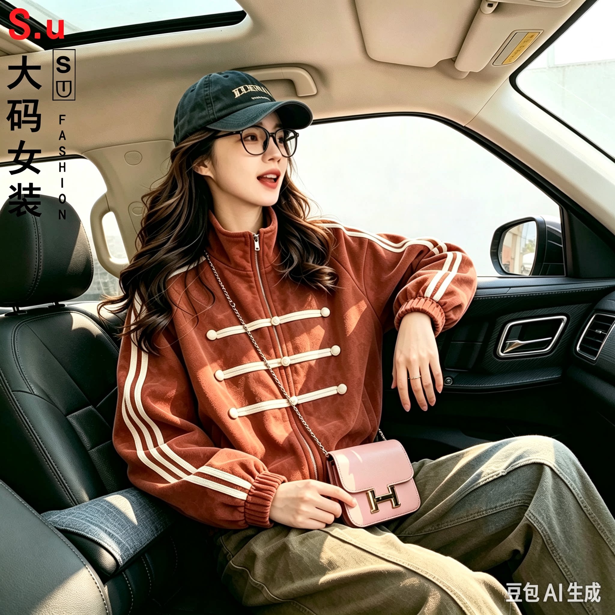 大码新中式麂皮休闲舒适汉服唐装外套女2026新款宽松百搭夹克上衣