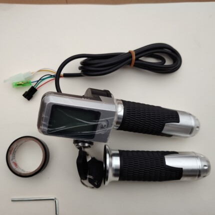36V48V60V 液晶数字显示仪表电量显示转把锂电车代驾车油门调速把