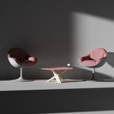 场景3D模型素材 沙发茶几酒杯 犀牛rhino keyshot渲染 客厅模型