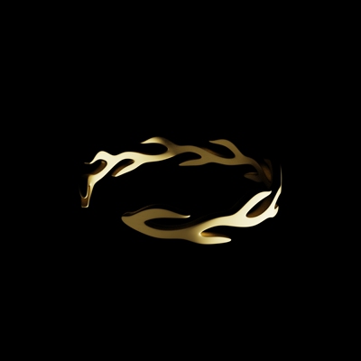 火焰手链3D模型设计素材 rhino犀牛首饰产品设计 潮流渲染