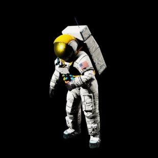 宇航员3D模型设计素材 宇宙宇航人员 月球 犀牛3Drhino 贴图渲染