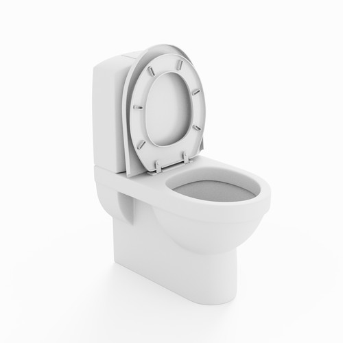 马桶3D模型设计素材 工业产品设计 rhino犀牛场景素材卫生间