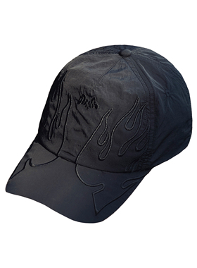 DMMS 2023 A/W 立体绣花 火焰文字 Logo 户外 速干 弯檐帽 棒球帽