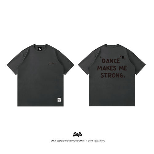 DMMS 24SS Slogan HOAN同款 速干户外 Popping 短袖T恤 限量 灰色